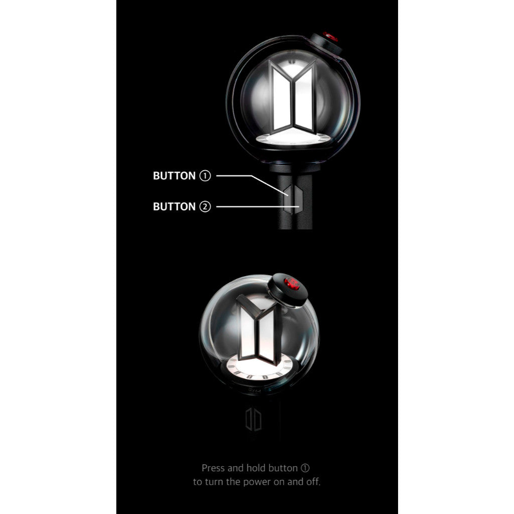 BTS Official Light Stick Keyring - ARMY Bomb Version 4