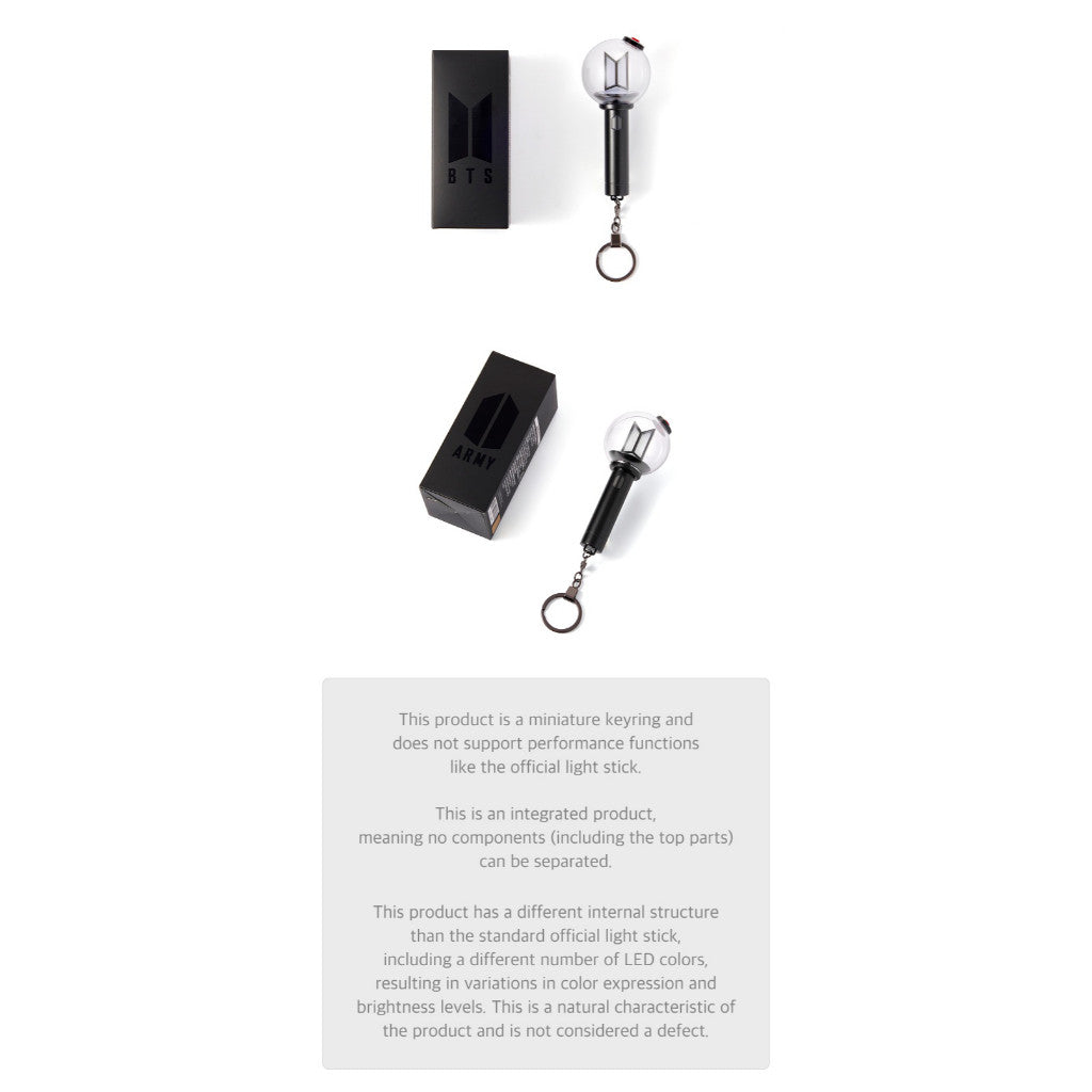BTS Official Light Stick Keyring - ARMY Bomb Version 4