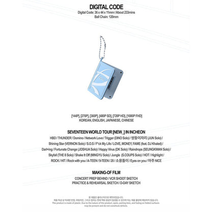 SEVENTEEN World Tour: NEW_ Digital Code (Unsealed Set | Photocards | Tingi)
