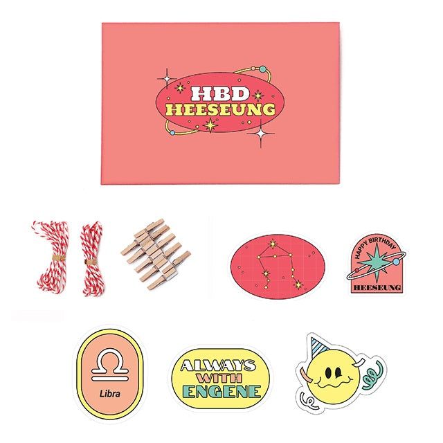 ENHYPEN Heeseung Birthday DIY Photo Garland