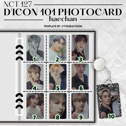 NCT127 DICON 101 Photocard Custom Book