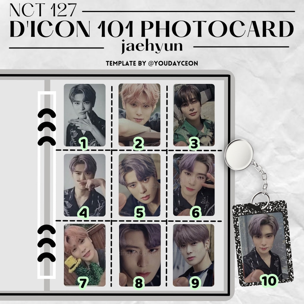 NCT127 DICON 101 Photocard Custom Book