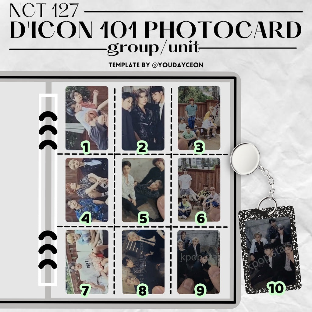 NCT127 DICON 101 Photocard Custom Book