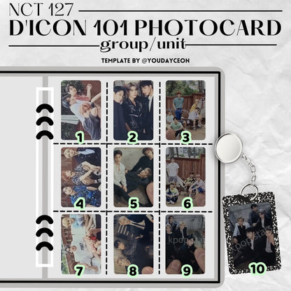 NCT127 DICON 101 Photocard Custom Book