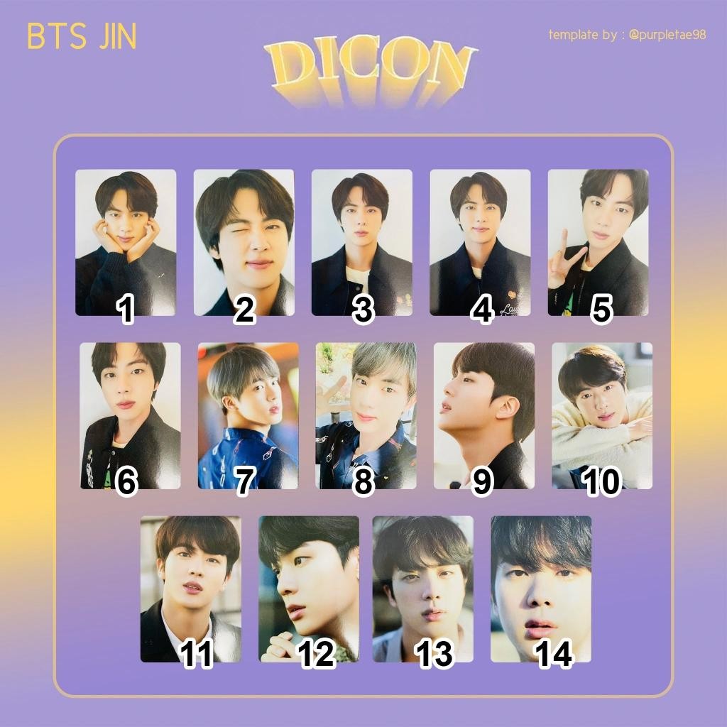 DISPATCH BTS DICON 101 Photocard Custom Book Official Photocards