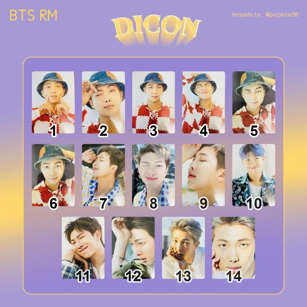 DISPATCH BTS DICON 101 Photocard Custom Book Official Photocards