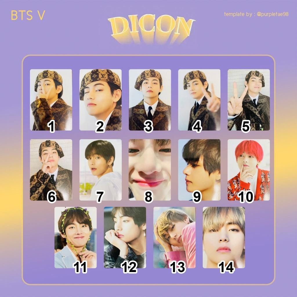 DISPATCH BTS DICON 101 Photocard Custom Book Official Photocards