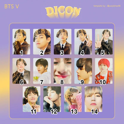 DISPATCH BTS DICON 101 Photocard Custom Book Official Photocards